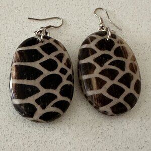 Tortise Shell Pattern Earrings